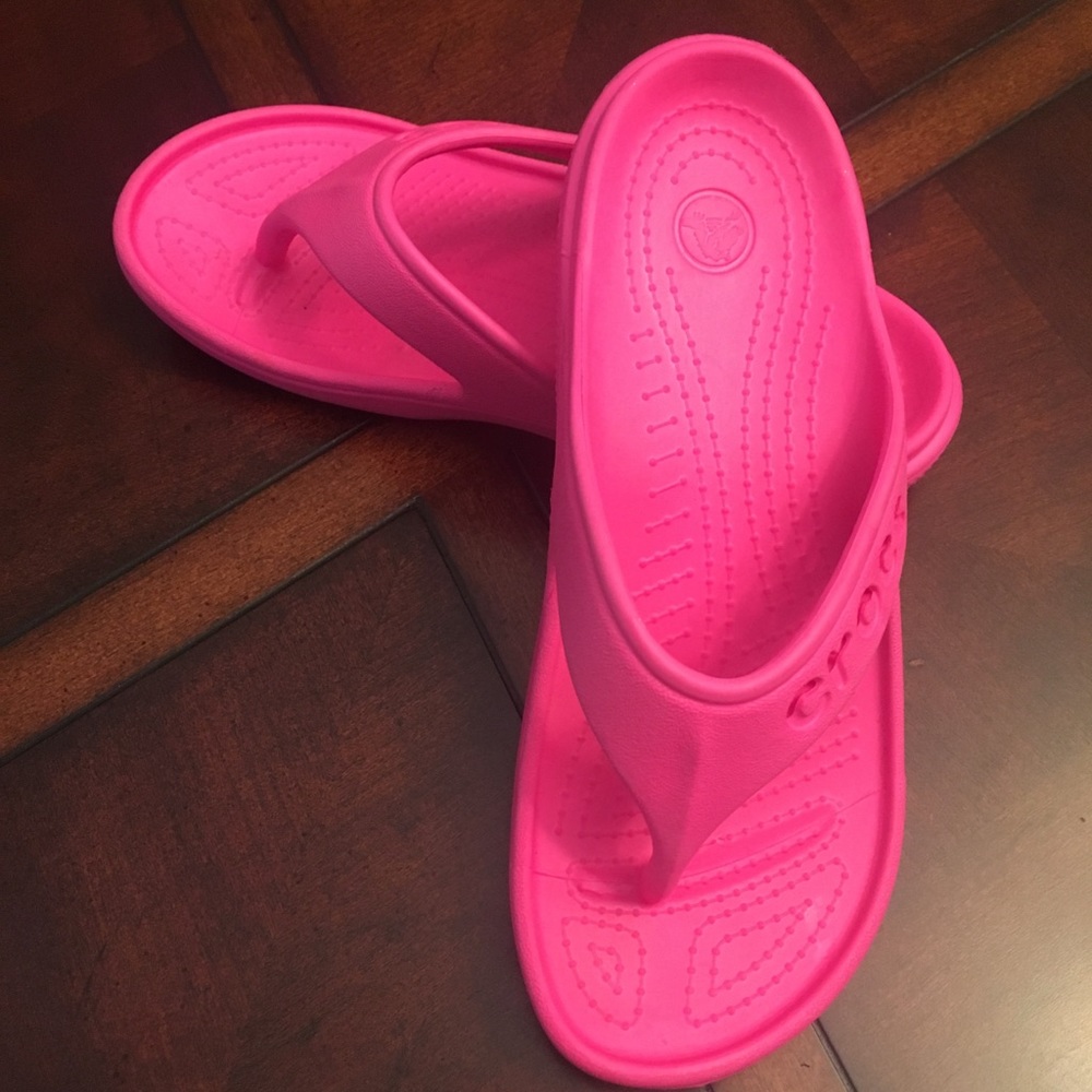 SOLD!!!! Girl’s Croc Flip Flops